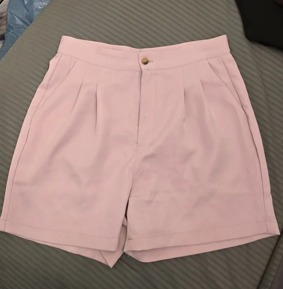 5 for $ 25 Bundle deal - Soft Purple Pleated Dress Shorts - Picture 1 of 3